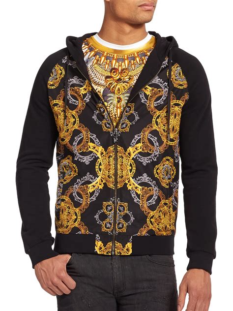 versace hoodie men's|versace jumper men's.